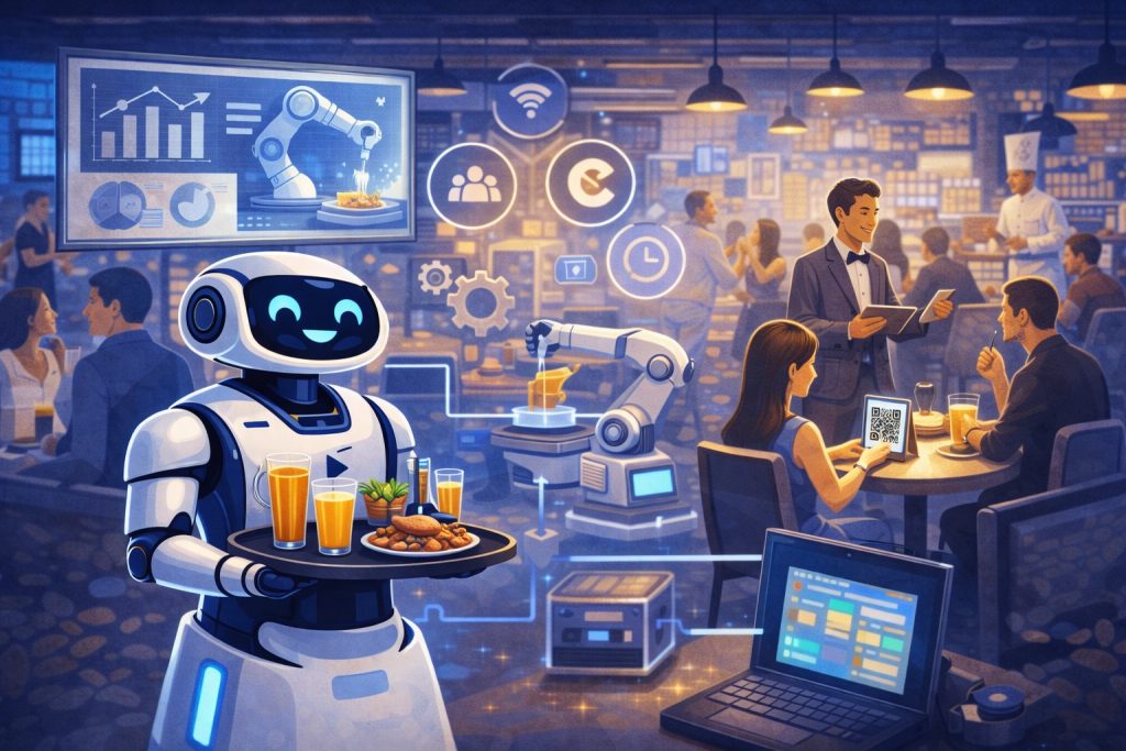 Automação para Restaurantes com robôs